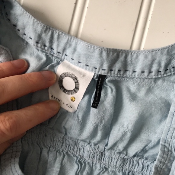 Anthropologie akemi kin blue tassel top boho Renee - Picture 7 of 9